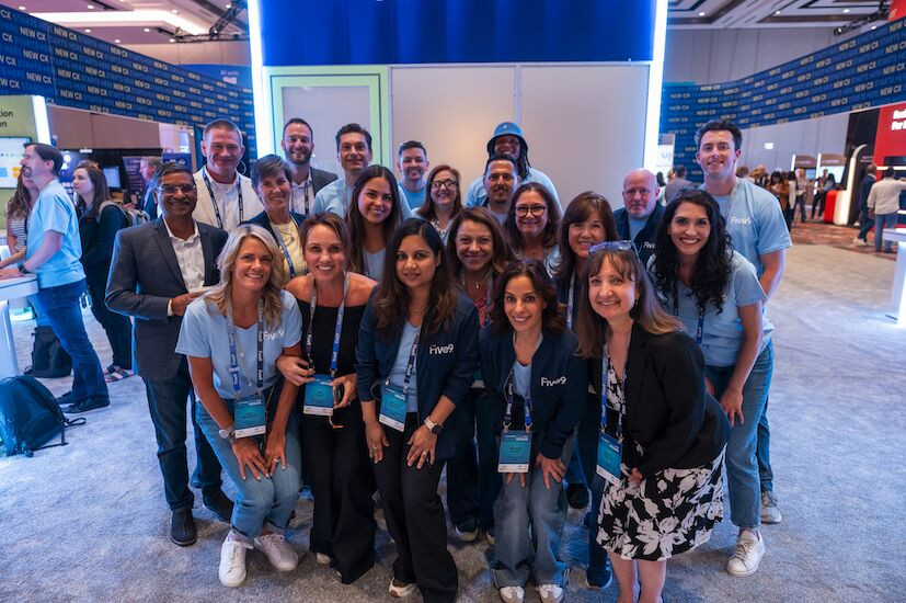 Five9 employees at CCW Las Vegas 2025