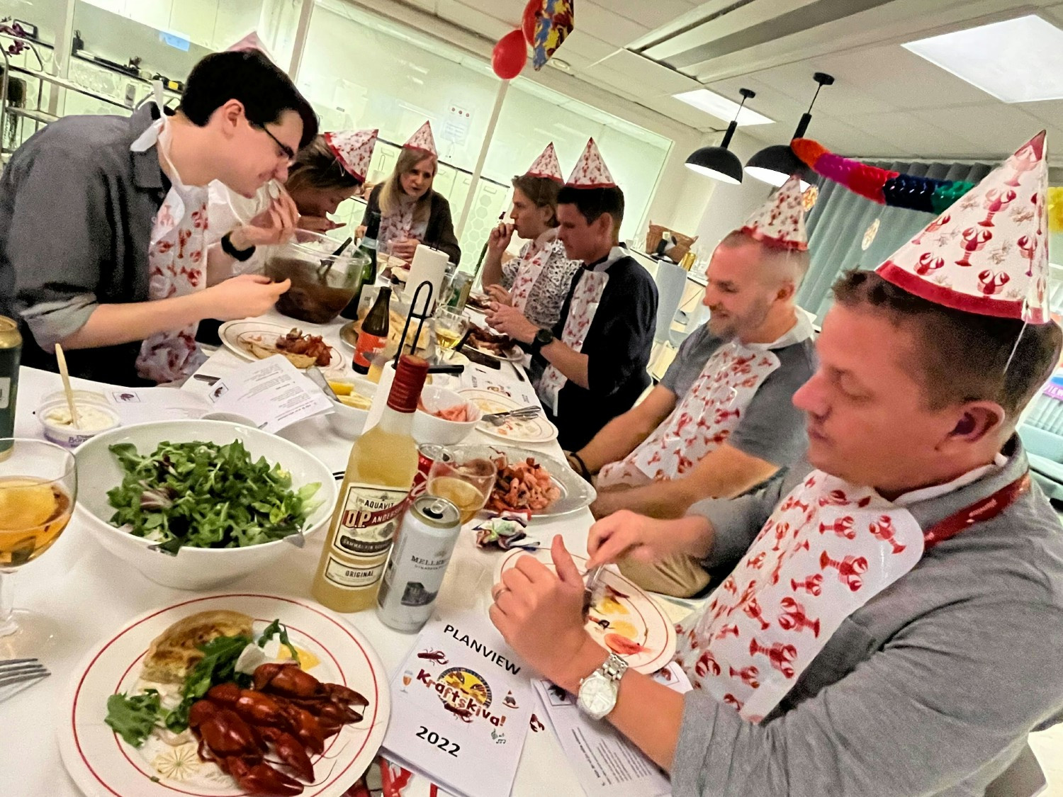 Cray Fish party at the Austin office. 