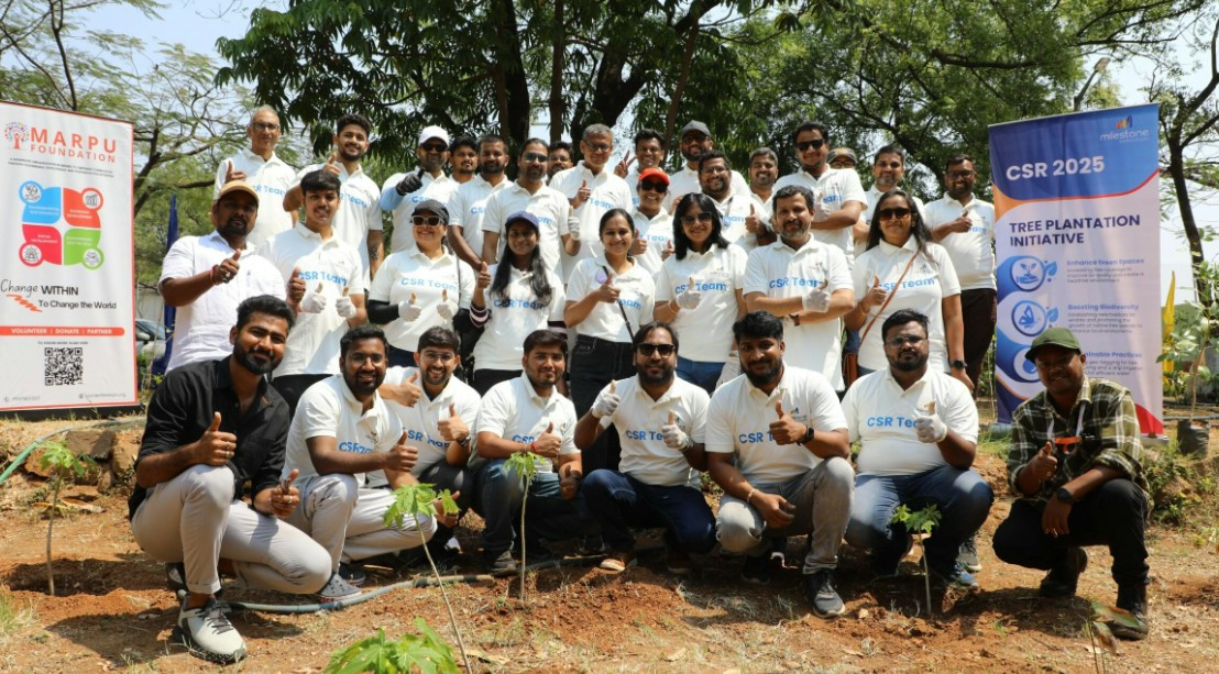 Working for communities at a local school near our office in Hyderabad 