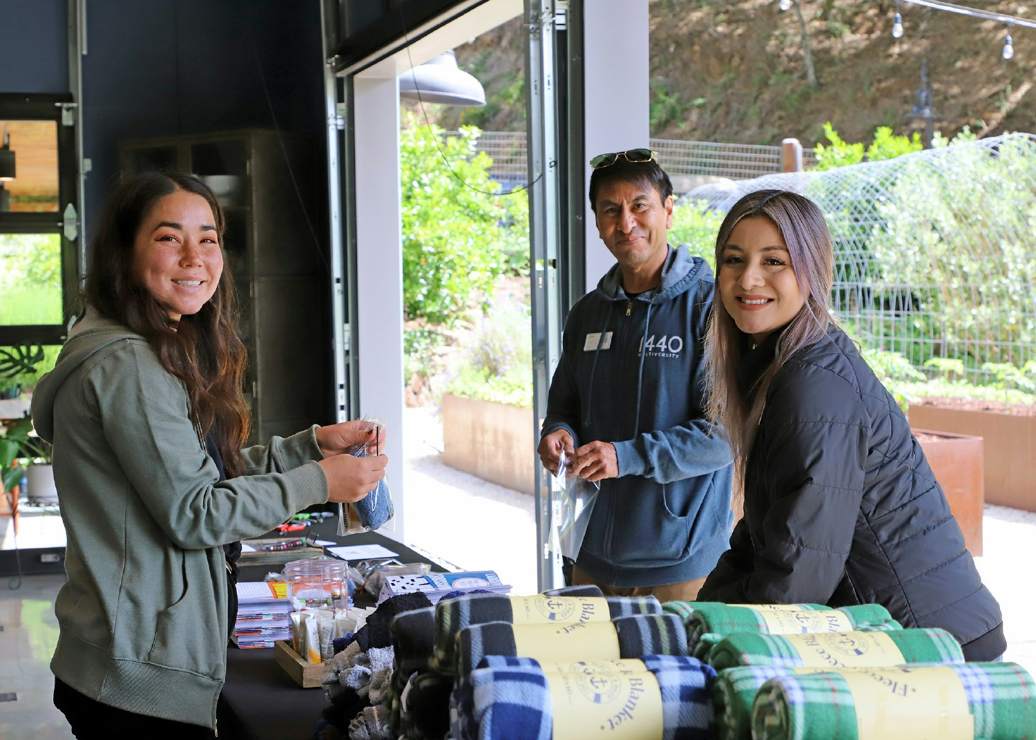 1440 employee activities often include an opportunity to give back to the community through assembling kits and gifts. 
