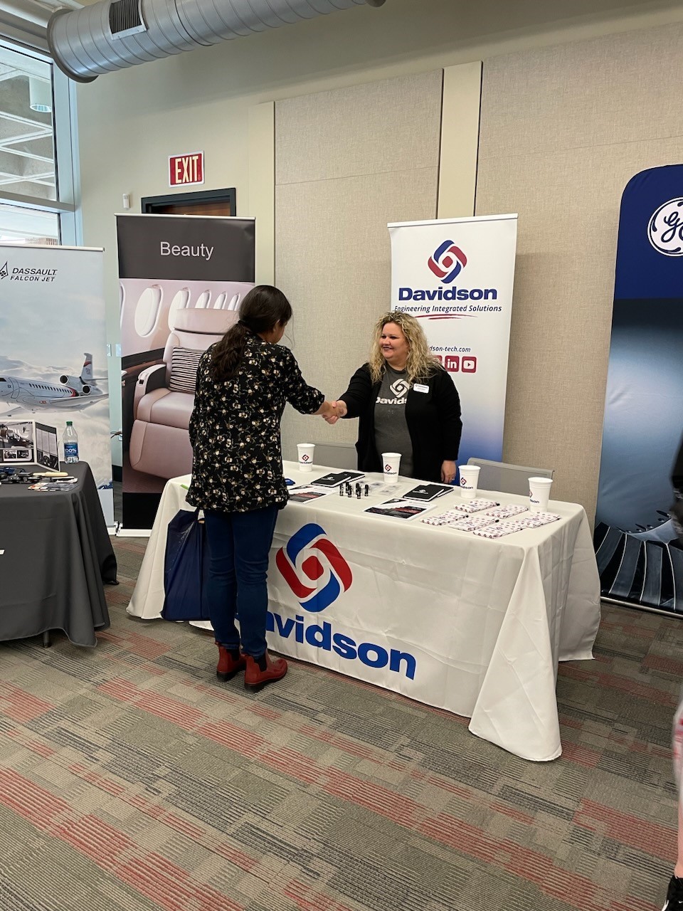 Davidson attends many career fairs throughout the year.