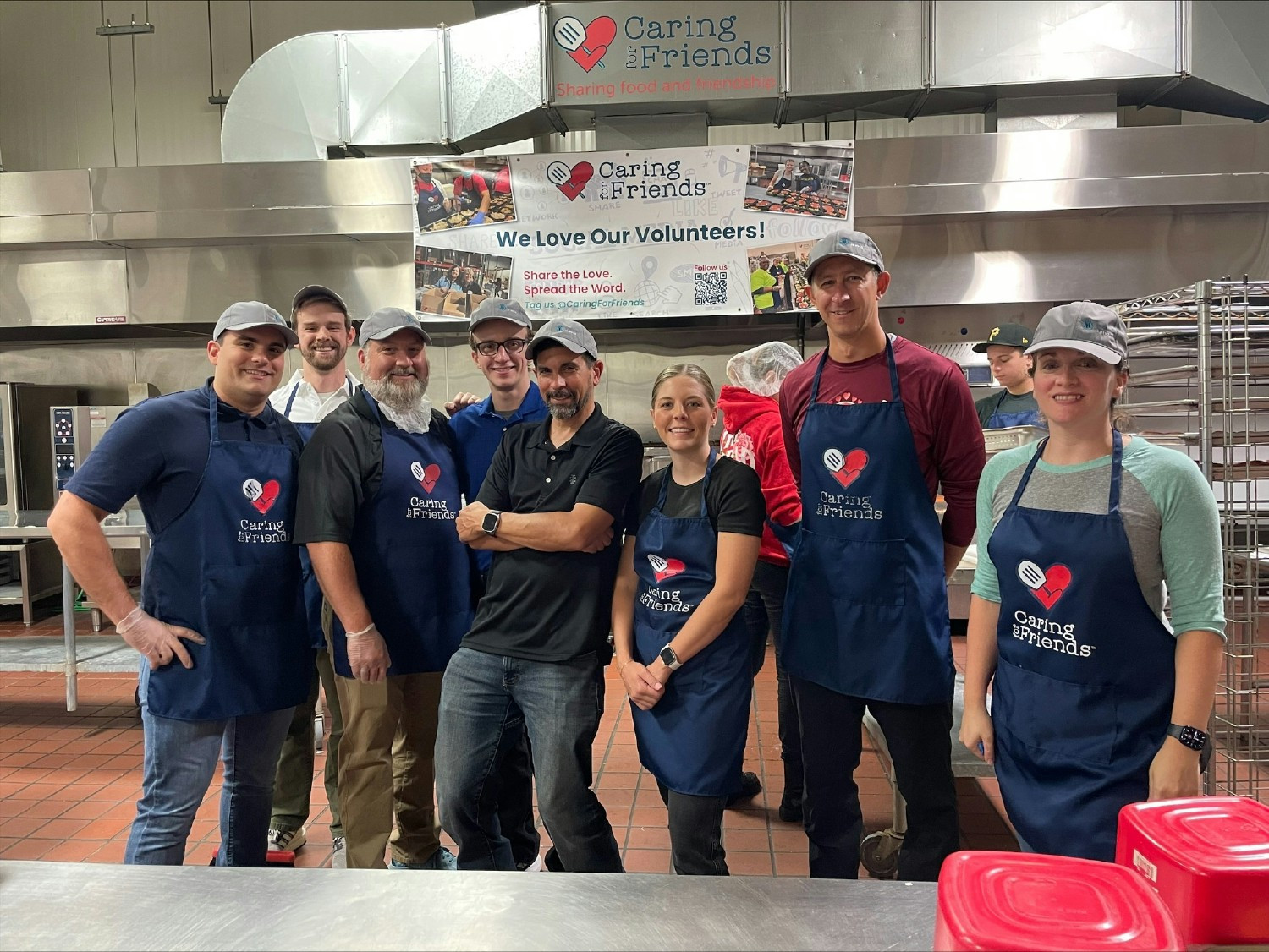 Experts package meals and sandwiches at Caring for Friends to support seniors in need in the Philadelphia area. 