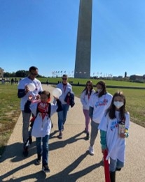 Families join for the ALS walk in Washington, DC.