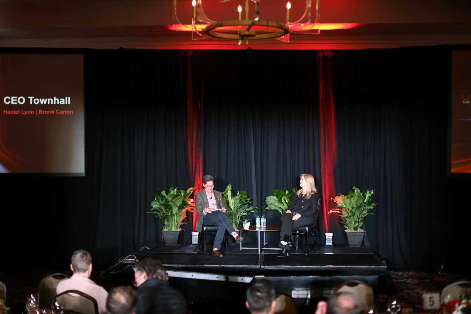 Our CEO and CHRO conducting a townhall at our recent Sales Kickoff.