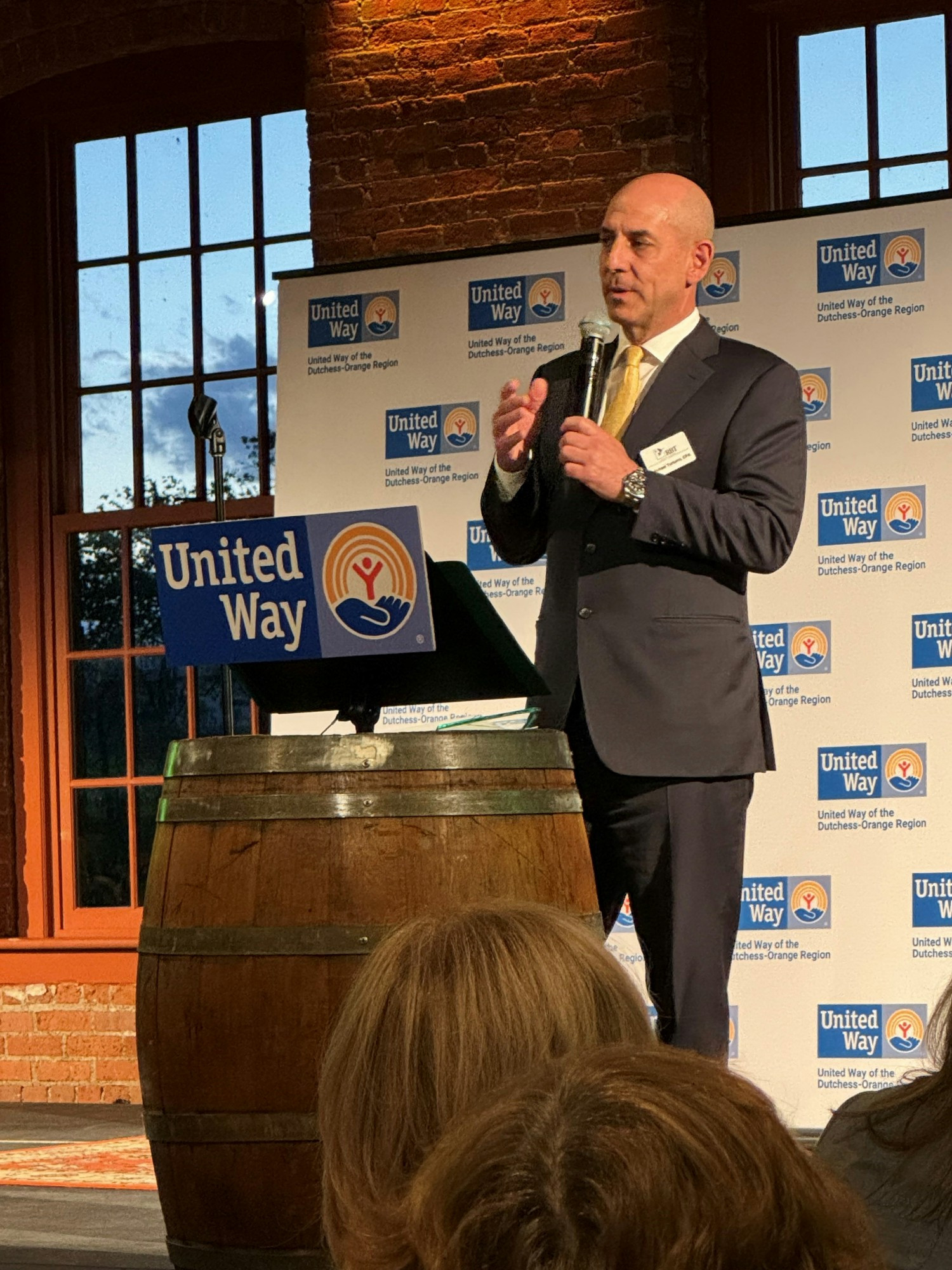 Our Managing Partner accepting our UW Award