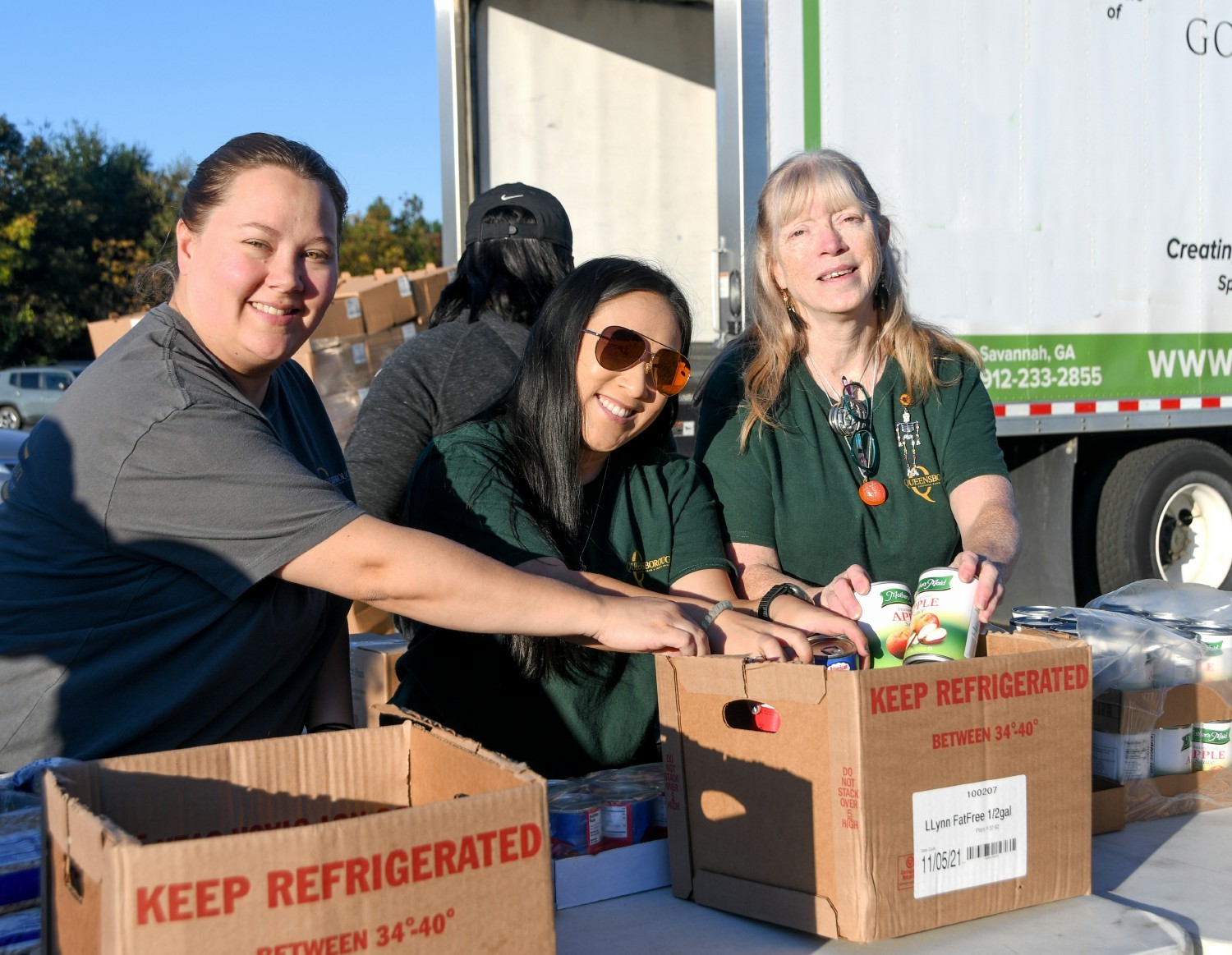 Queensborough employees volunteering together
