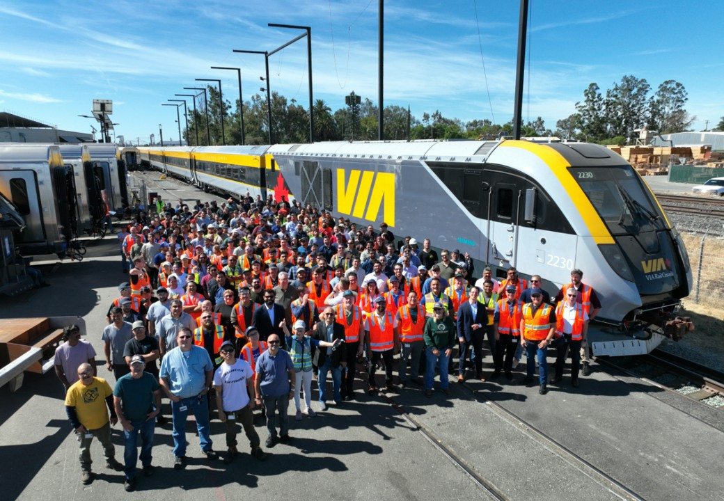 Our teams in Sacramento taking a team photo to recognize and celebrate everyone’s contributions to a completed project.
