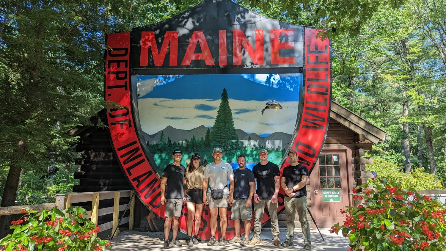 EMPLOYEES VOLUNTEERING AT MAINE WILELIFE PARK
