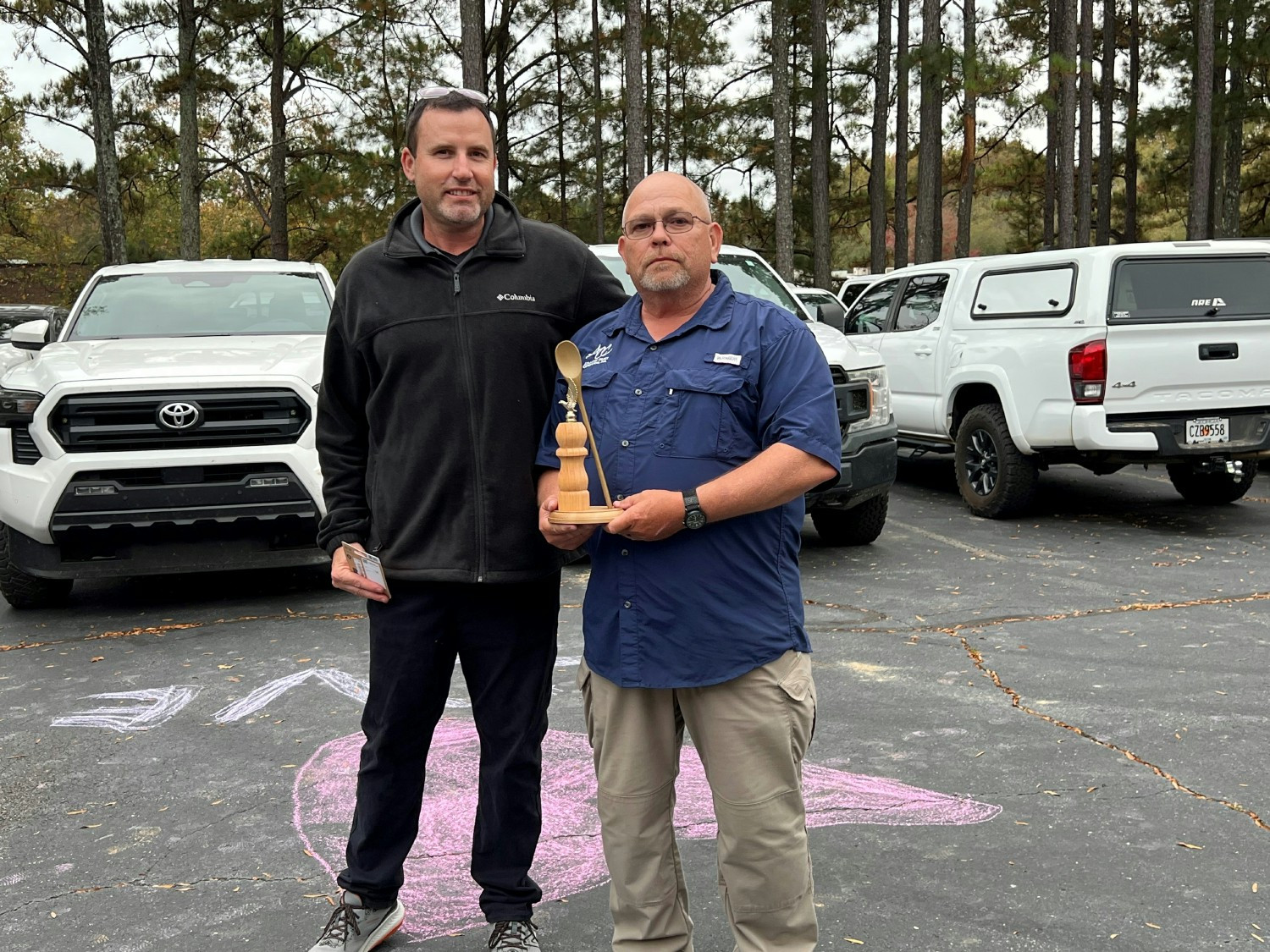 ACC's 2024 Chili Cook-off Champion with last year's Champion!