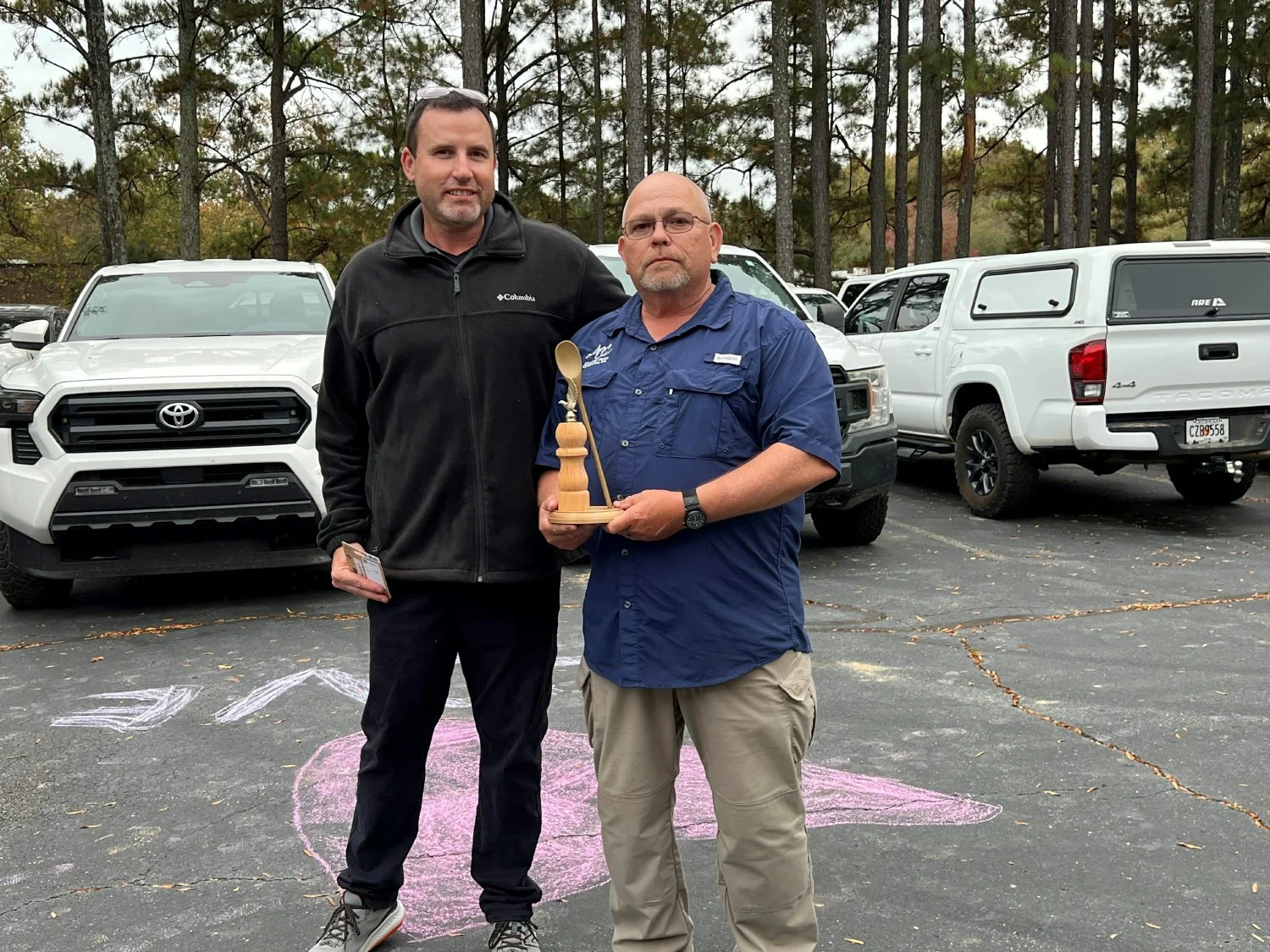 ACC's 2024 Chili Cook-off Champion with last year's Champion!