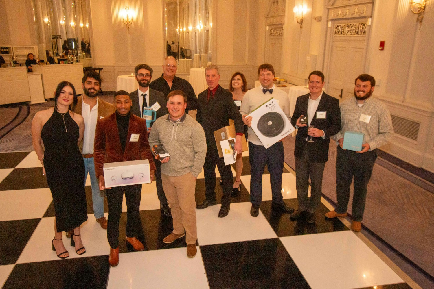 Annual Holiday Party held at the Read House in Chattanooga, complete with a White Elephant Style Raffle.