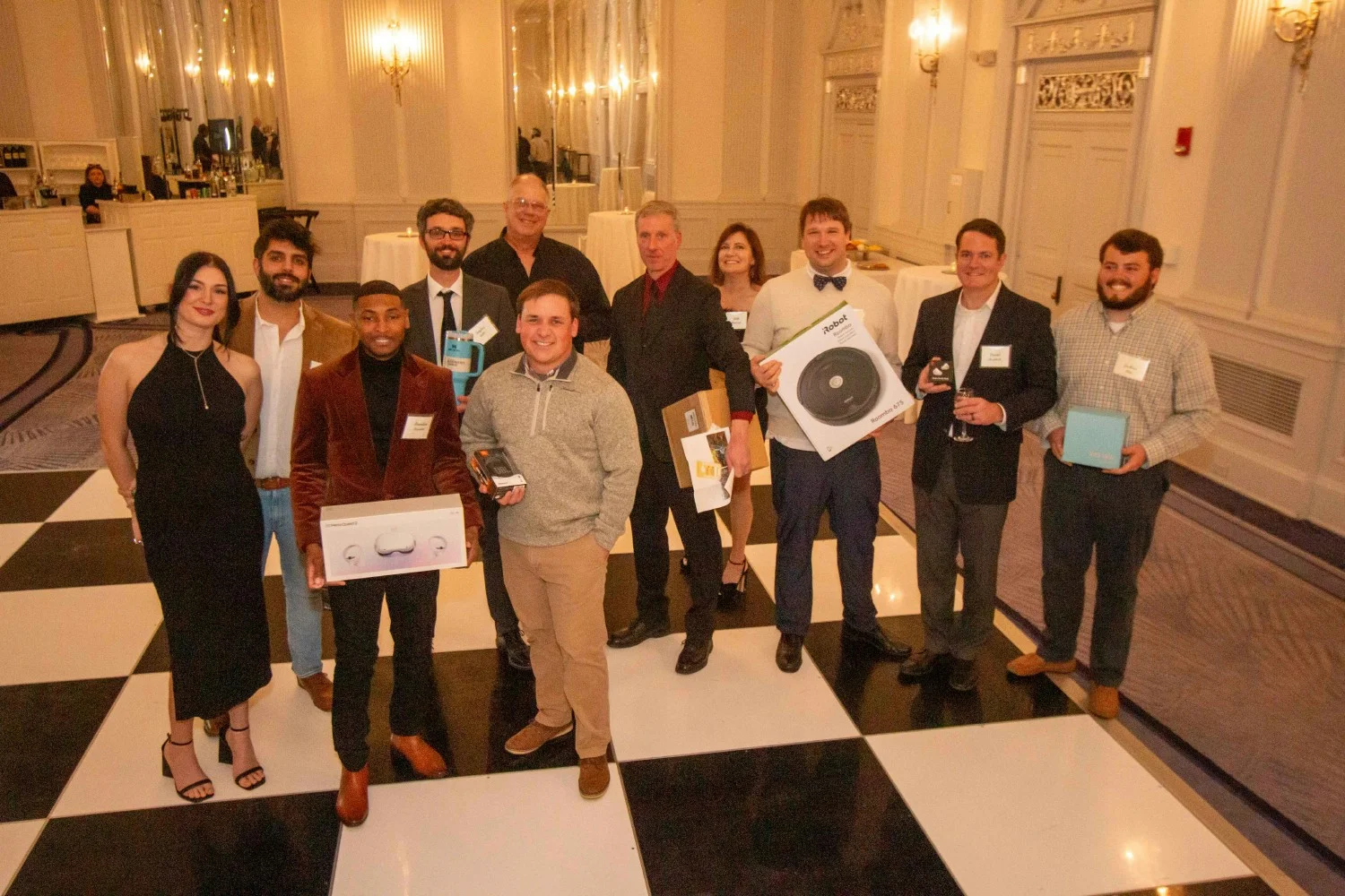 Annual Holiday Party held at the Read House in Chattanooga, complete with a White Elephant Style Raffle.