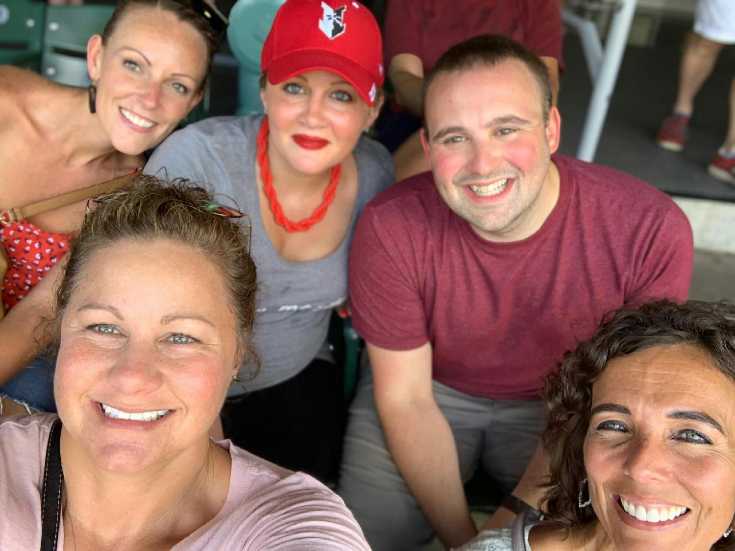Some of our customer success team at an Indianapolis Indians baseball game. 