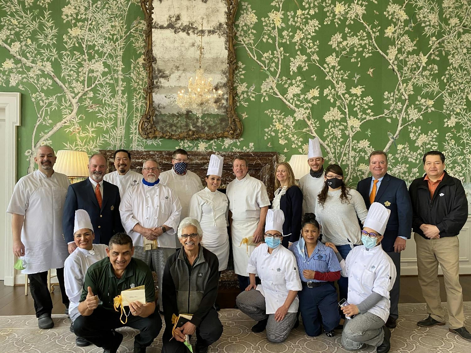 Members of our Culinary team receiving their 2020 tenure awards