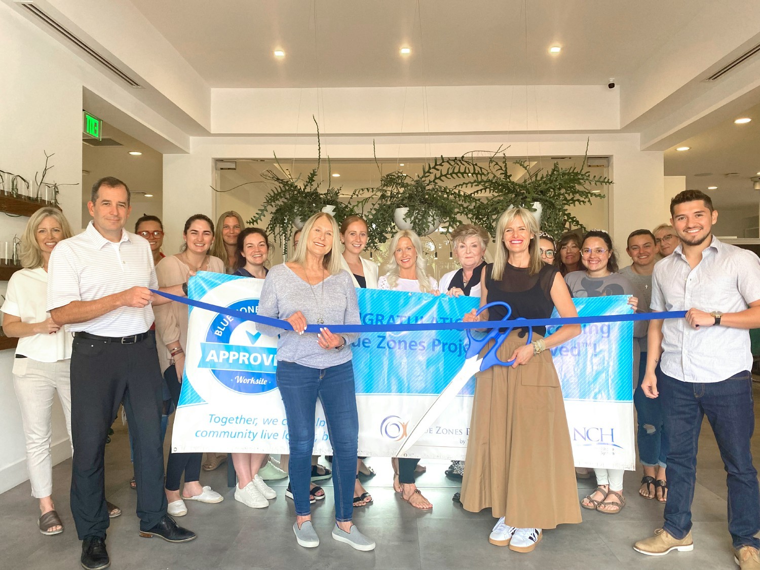 Blue Zones Workplace Ribbon Cutting