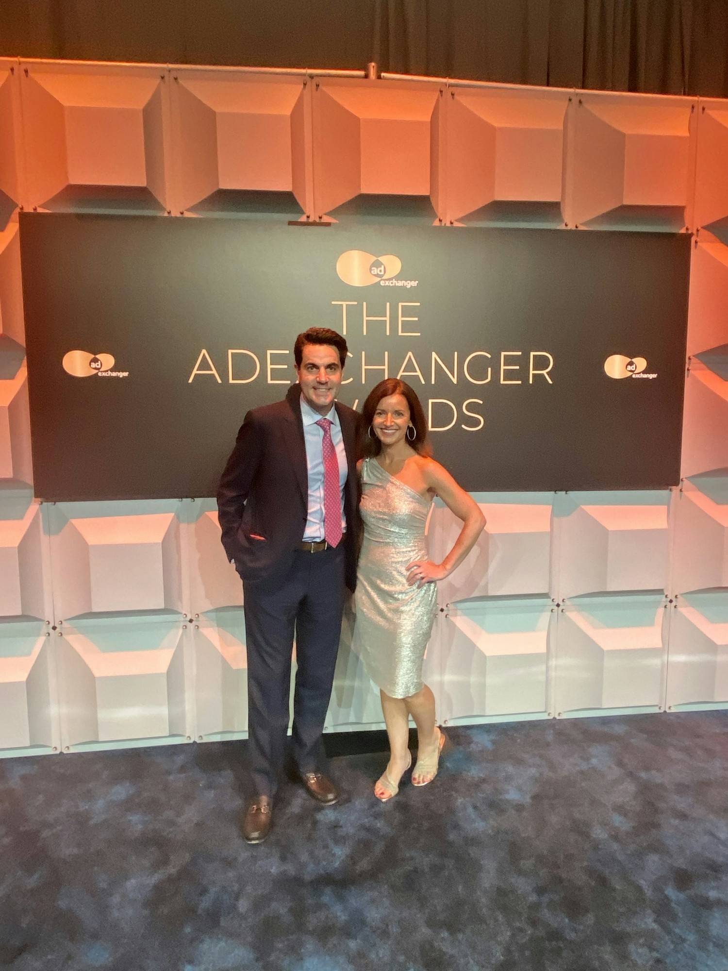 Eric Shakun (CFO/COO) and Natalie Williams (CIO) Ad Exchanger Award Ceremony 