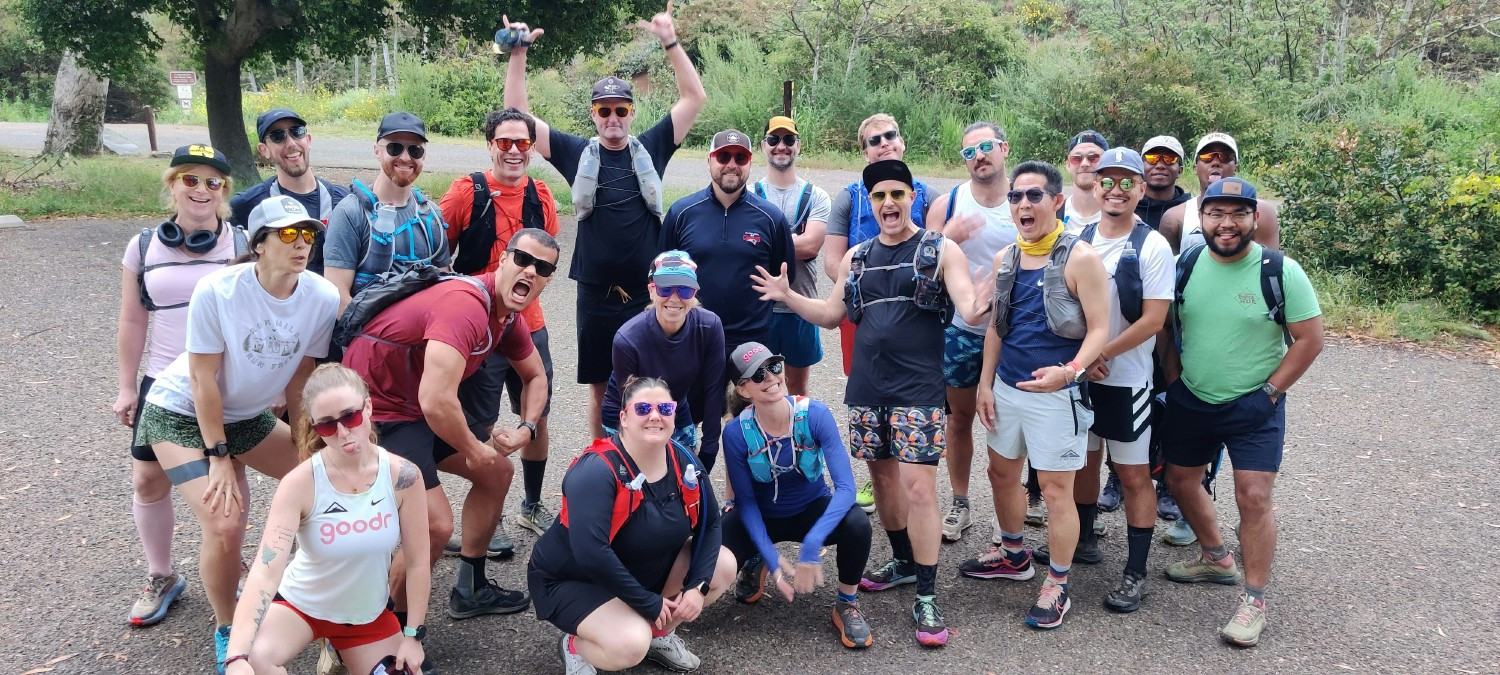 a group of goodr employees training for a marathon