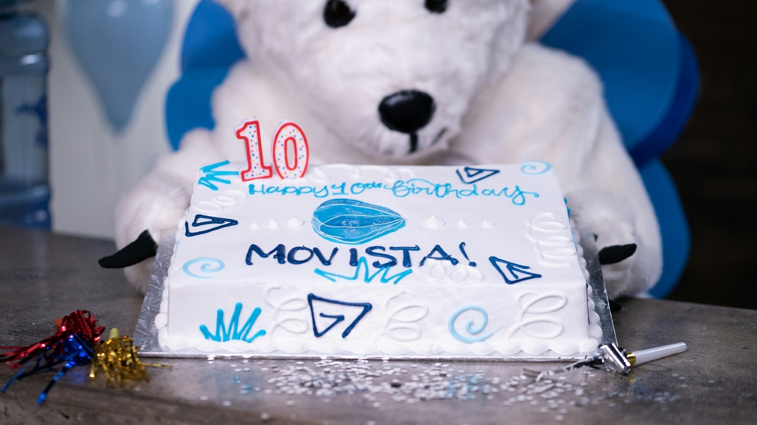 Movista hit 10 year's old, and we celebrated with our one and only mascot, Mo!