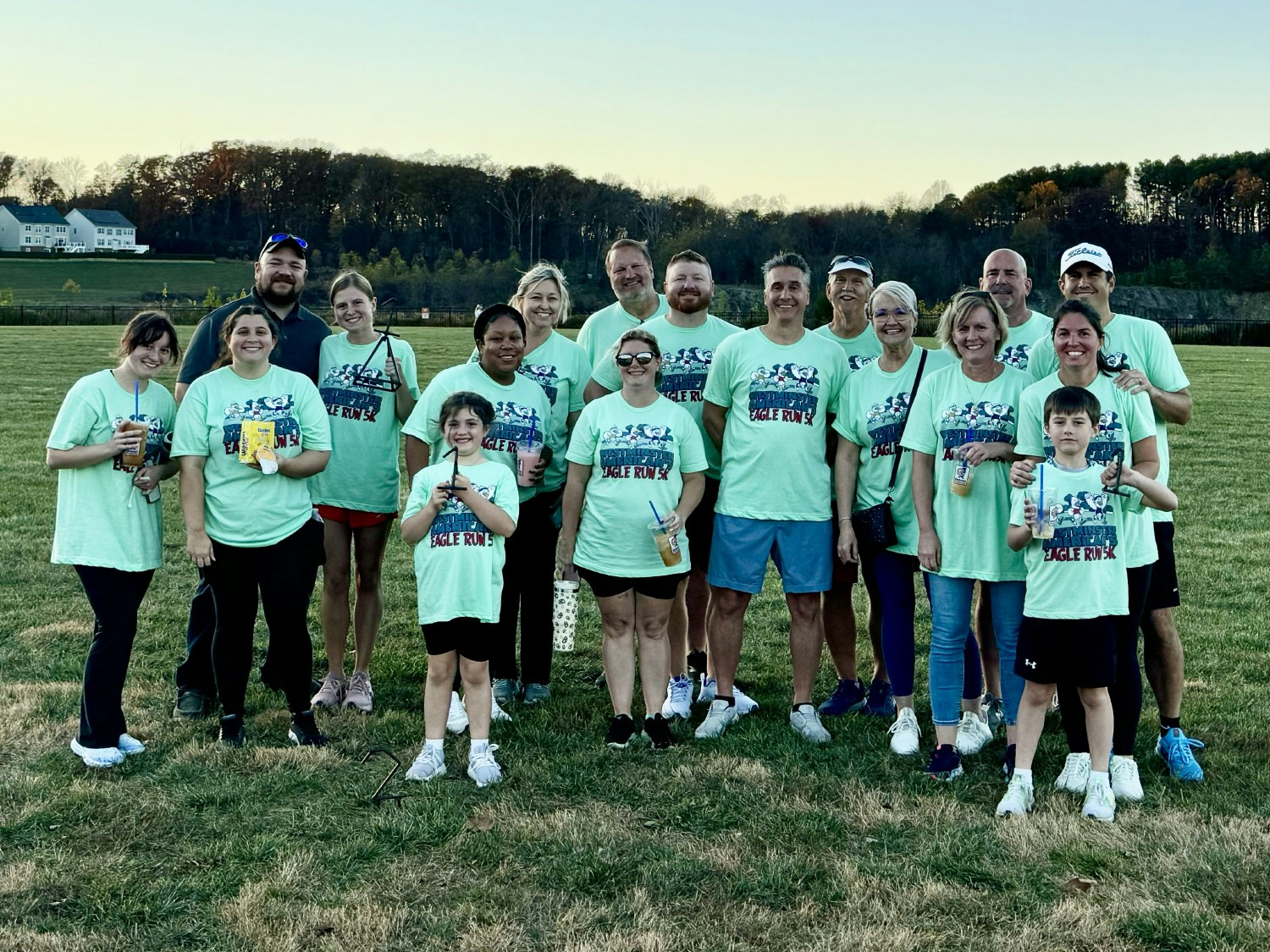 We host an annual 5k, where we raise money for a local charity that we choose together!