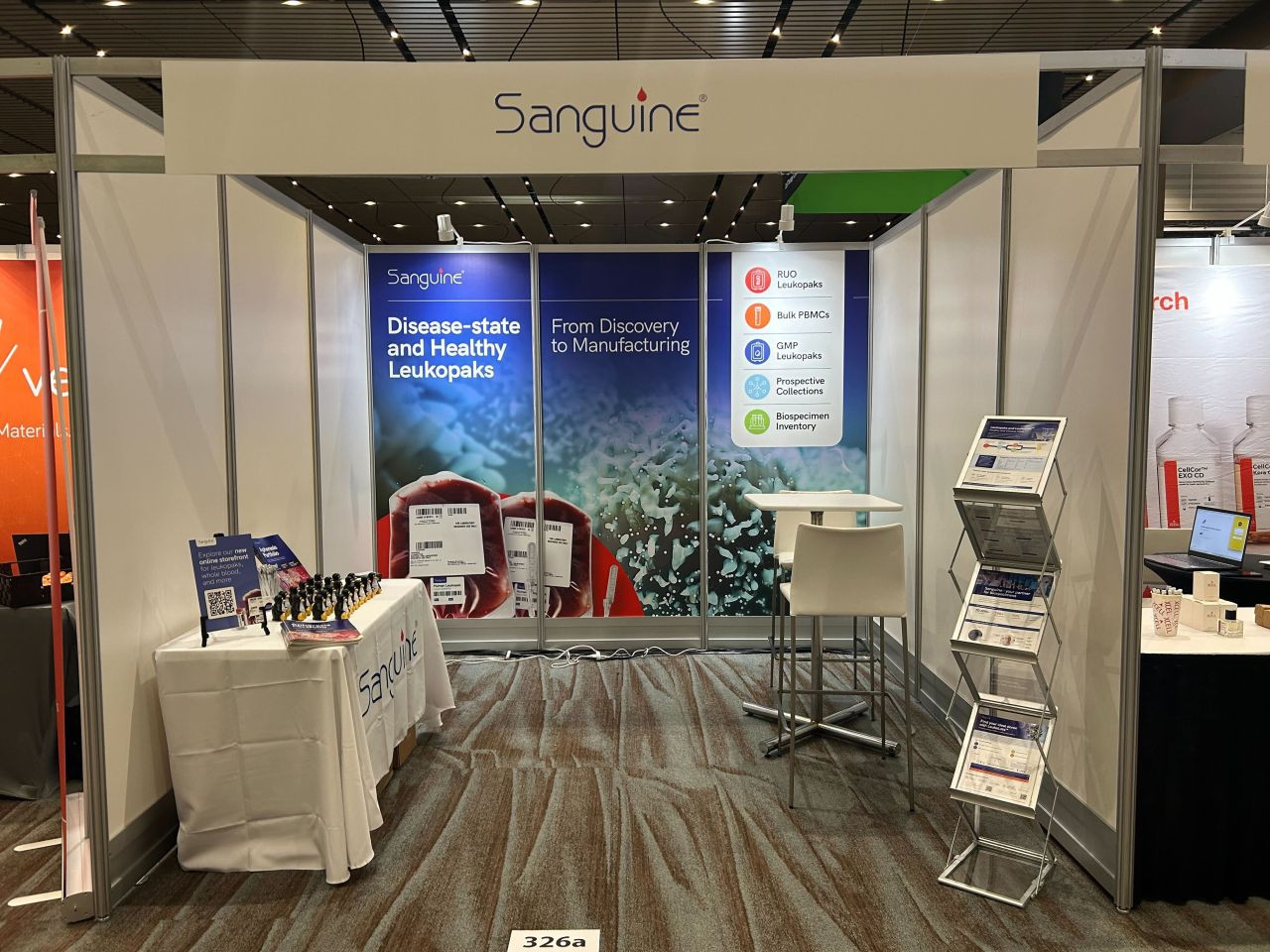 Sanguine's conference booth!