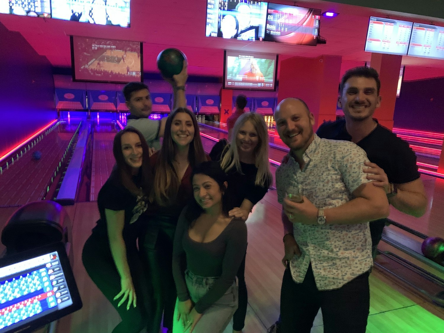  The Sanguine Biosciences team out having fun bowling