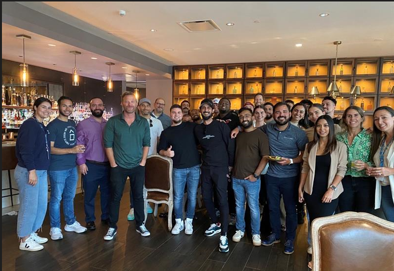 The PropertyForce team coming together for a delightful quarterly happy hour celebration.