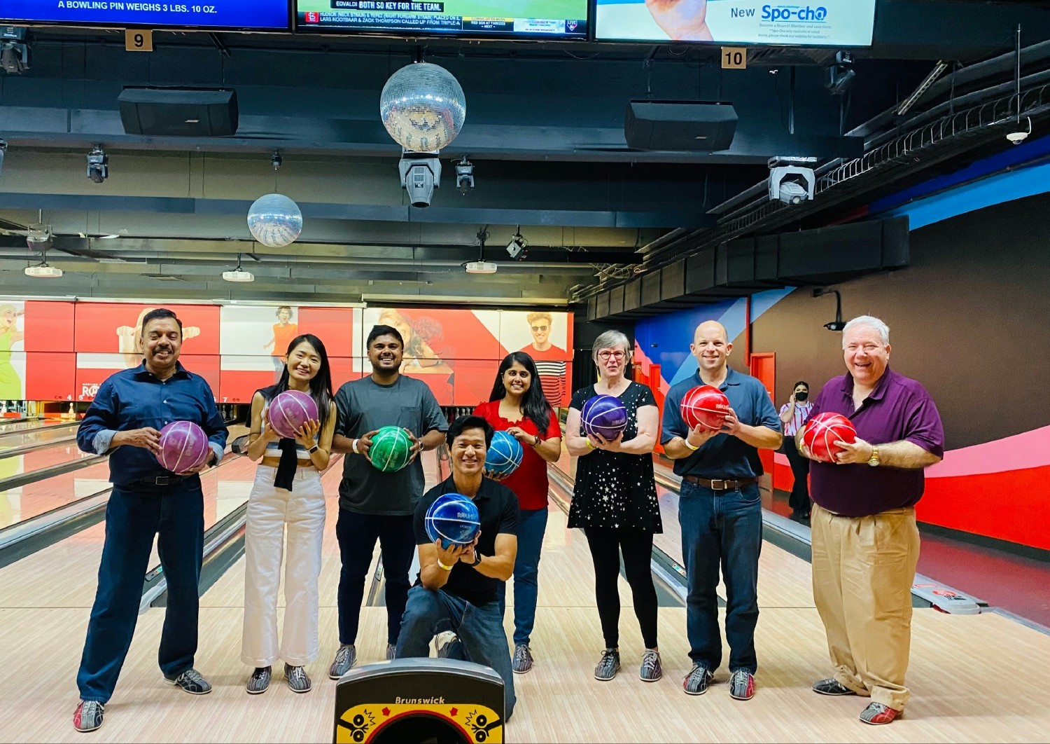 IT Bowling Event: With no physical offices, we meet throughout the year to build connections and have fun.
