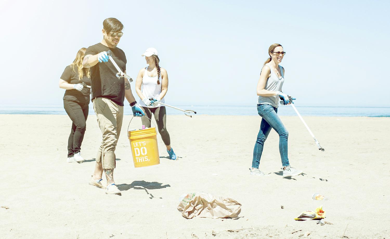 Beach clean up.