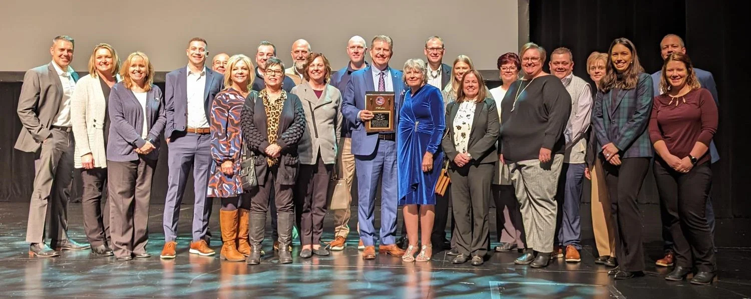 Trent Troyer, CEO was honored (with several of the team by his side) with the 2023 Hall of Fame Award in January 2024
