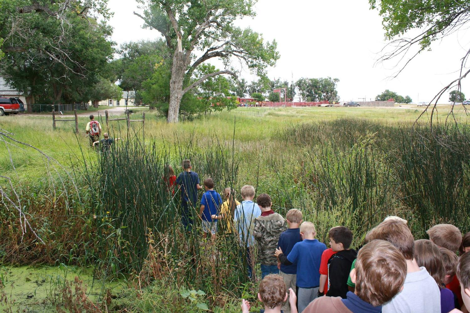 Students on fieldwork