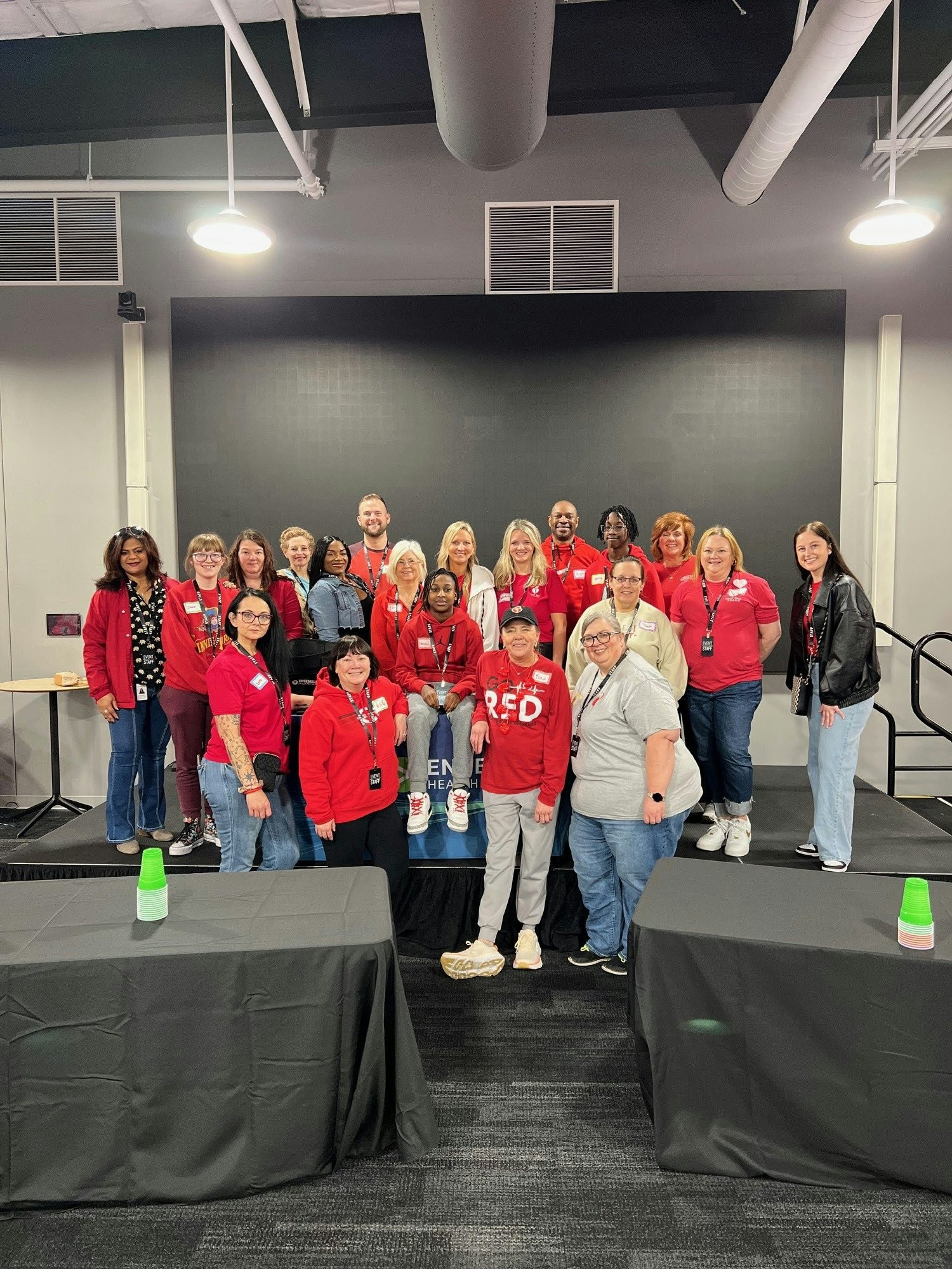 Supporting the American Heart Association during a pre-party fundraising event hosted by Ensemble.