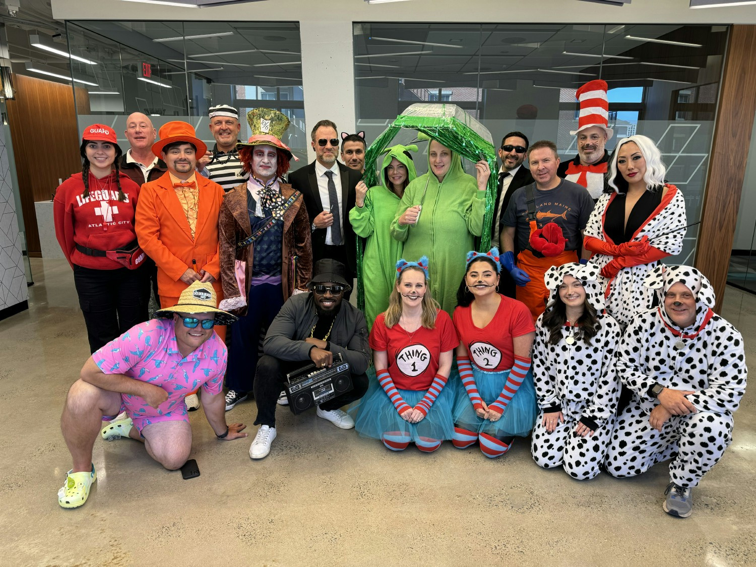 Showing their Halloween and team spirit, iTechians dress up for the annual Halloween costume contest.