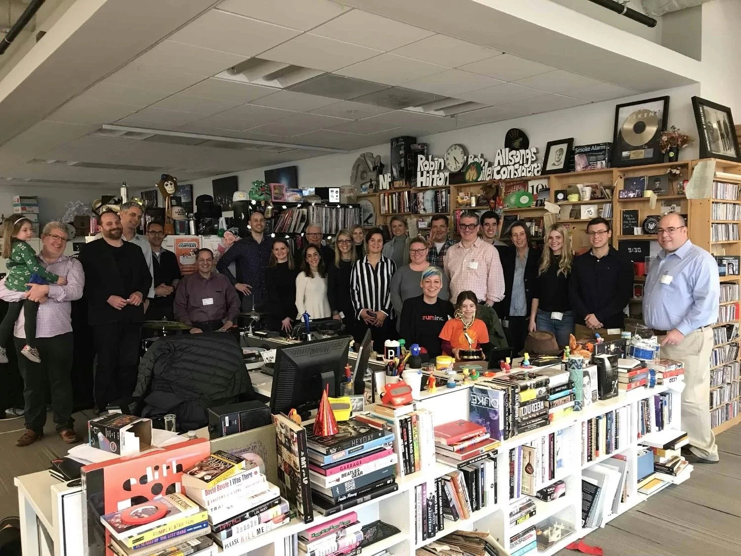 Team fun at NPRs Tiny Desk