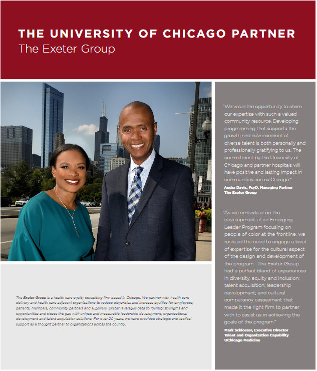 Managing partners, Alex and Audra featured by The University of Chicago.