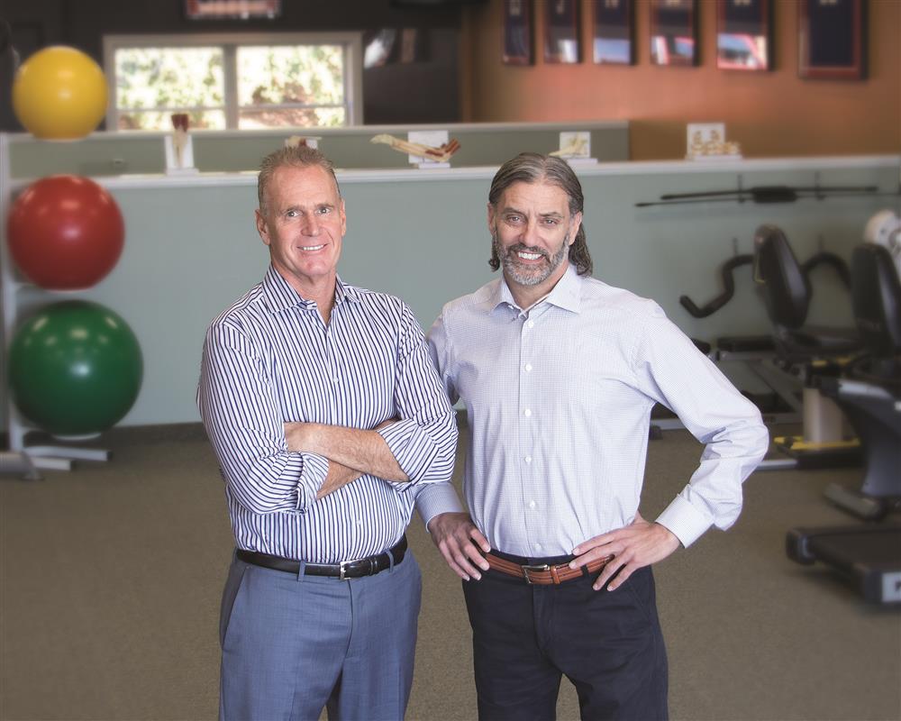Excel Physical Therapy co-founders Matt Gibble (left) and Gary Flink (right)