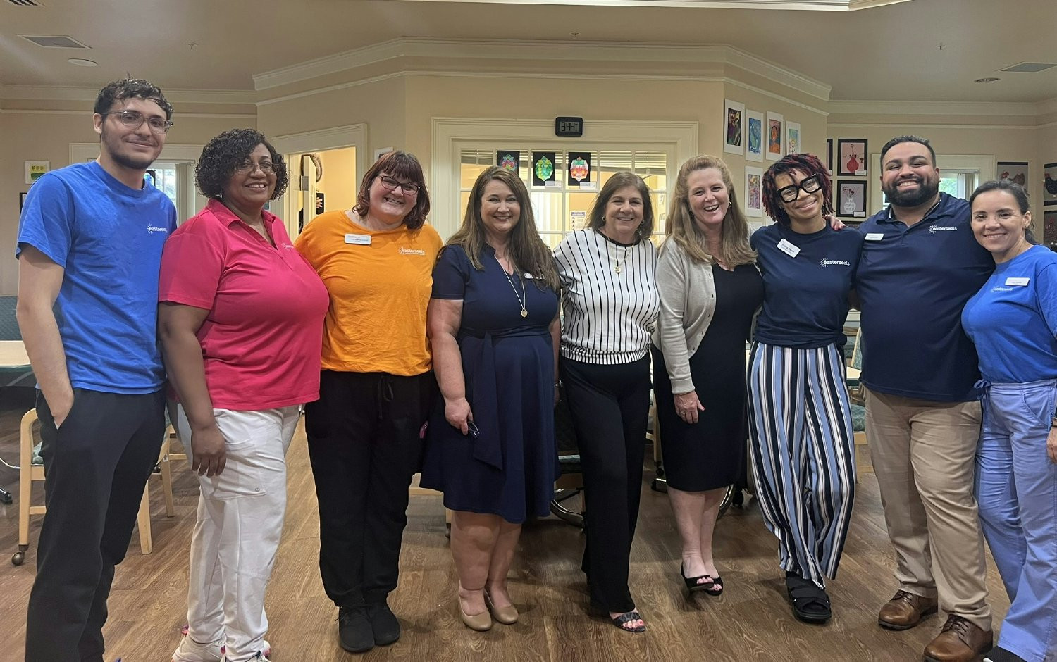 Day Break staff and clients had a visit from our national CEO, Kendra Davenport. 