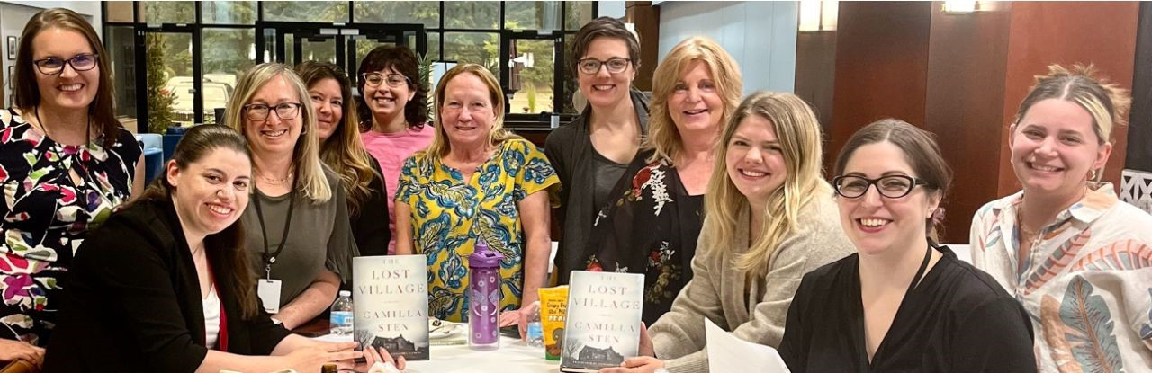 Our team loves any reason to get together!  Monthly book club is a great way to take a break from the work and connect!