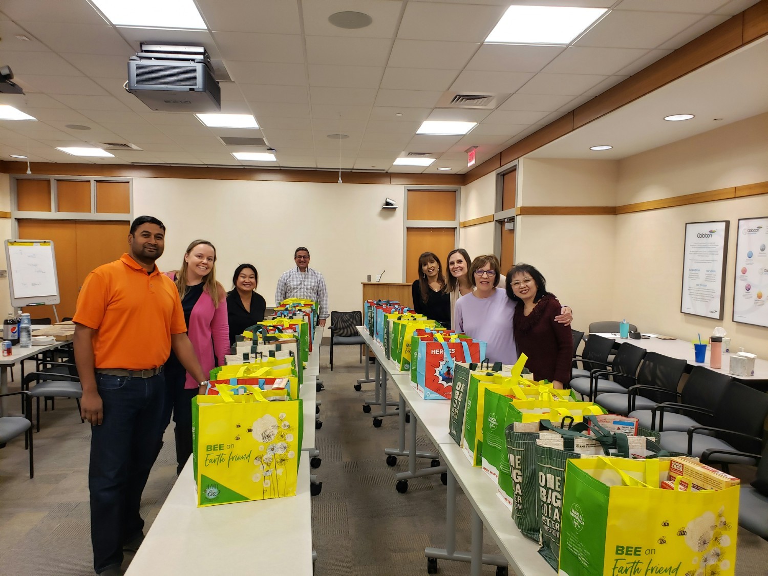 Colorcon members donated Thanksgiving Meal Bags to Keystone Opportunity Center for the less fortunate. 