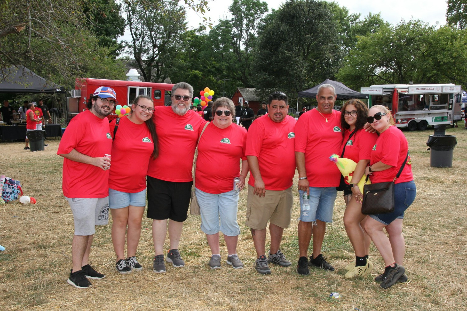 C.A.C. team members enjoy the Family Day celebration.
