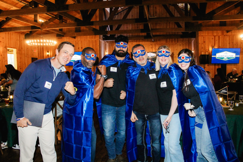Having fun at our Kickoff event. 