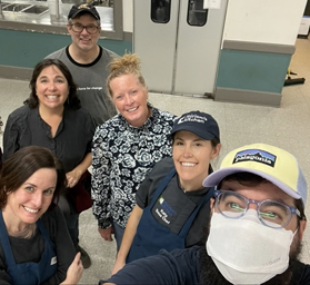 Members of the leadership and executive teams spend an afternoon volunteering at a DC-area soup kitchen.