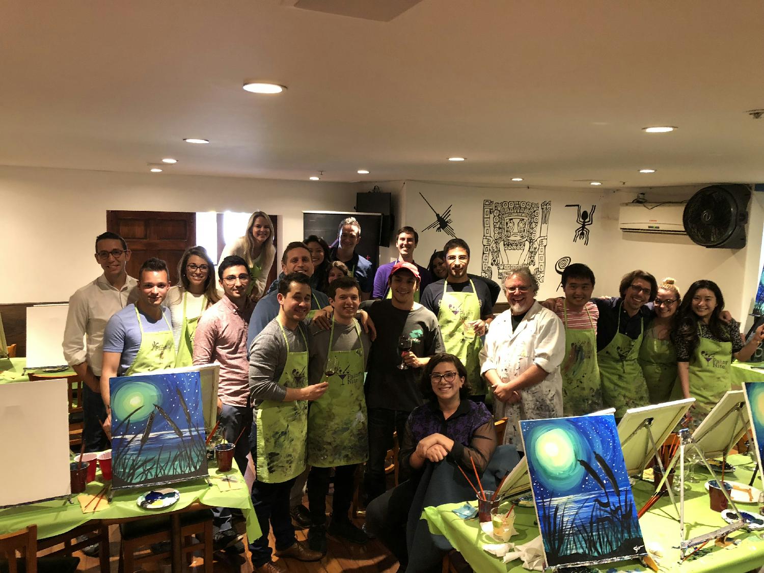 Monthly Offsites - Wine and paint!