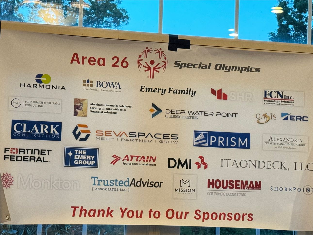 Harmonia was a proud sponsor of the Special Olympics Virginia. 