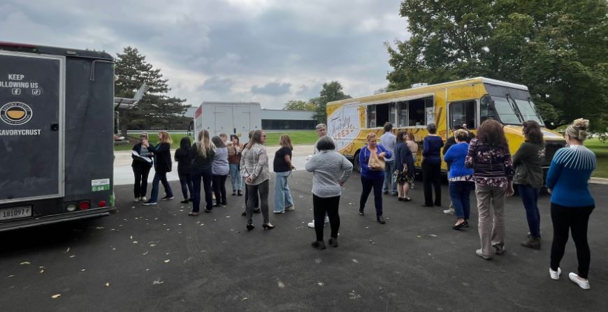Food Trucks Events are an exciting way to take a break from the workday and enjoy lunch with our teammates.