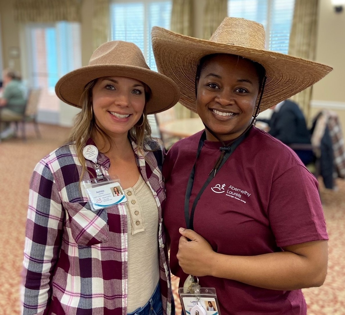 Wild West Day at Abernethy Laurels! Any day is a good day for fun with our staff and residents!