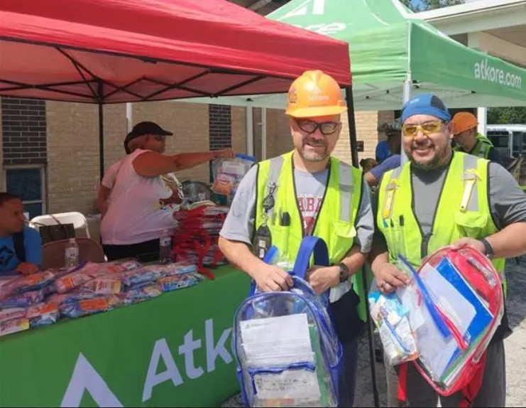 Harvey Headquarters Facility employees supporting our Back-to-School Drive!