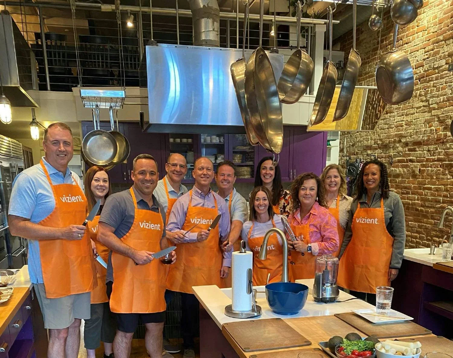 Our best chefs ready to serve during Fall volunteer event