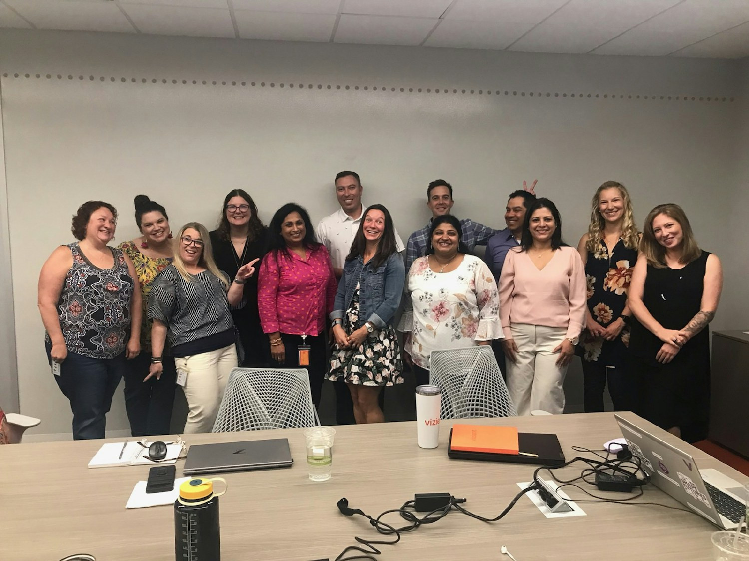 Taking time for quick pic during team workshop