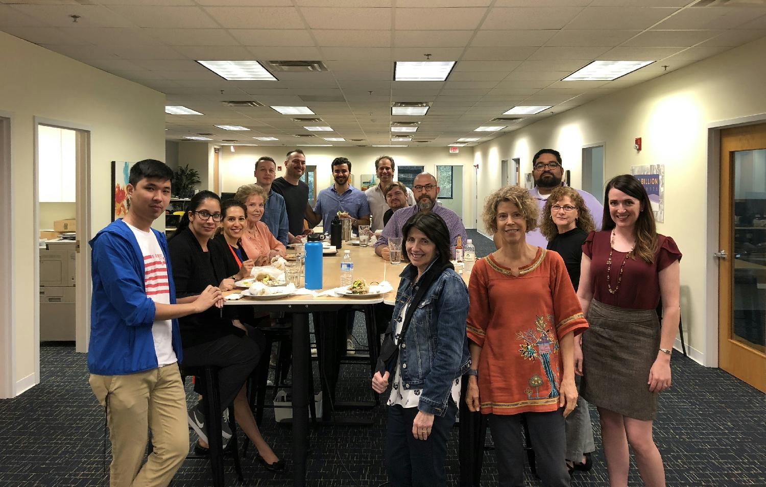 Prior to the pandemic, weekly employee lunches provided an opportunity for eMindful mates to connect with colleagues.