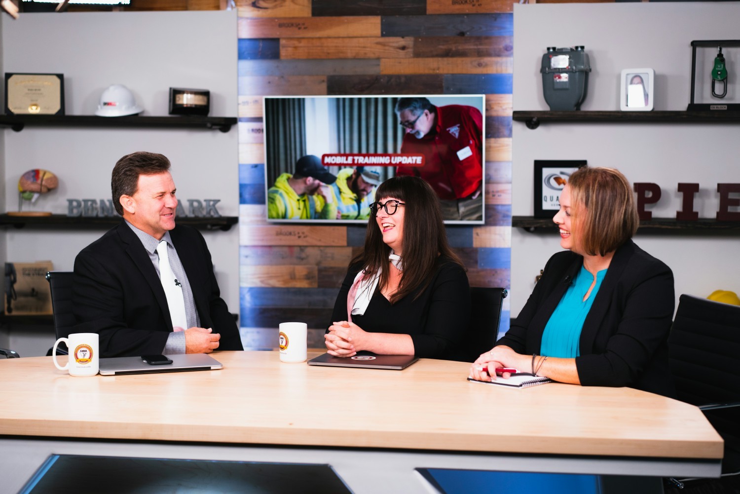 Behind the scenes at the KOSA Show, NLC's internal television show used to inform and inspire employees.